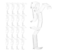 Gatuida 30 Piezas Clip De Ajuste De Cortina Clips De Cenefa Ciega Soporte De Retención Ciego Oculto Clips De Cenefa De Persianas Cenefa De Clips Ciegos Ordenador Personal Transparent
