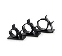 Gatuida 30 piezas Clips Adhesivos para Cables Negros de Abrazaderas Plásticas Ajustables para Gestión y Organización de Cables Hogar Oficina y Coche