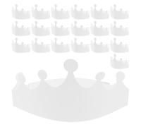 Gatuida 30 piezas de coronas de papel en blanco para tocados DIY Graffiti | Coronas para decorar para niños, ideales como accesorios para juegos de rol y narración de cuentos, de papel grueso,