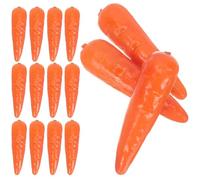 Gatuida 30 Piezas Mini Zanahorias Decorativas Realistas de Espuma para Manualidades y Fiesta de Pascua Accesorios para Fotografía y Decoración de Cocina