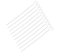 Gatuida 30 piezas Pinchos de Barbacoa Inoxidable para Asar Brochetas Reutilizables para Parrilla Limpieza y Cocción Saludable para Cocinar Carne y Verduras al Aire