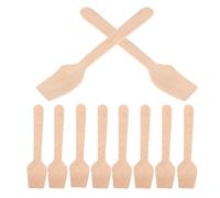 Gatuida 300 minicucharas de madera: de degustación para helados, yogures, postres, café, fiestas y catering de un solo uso.