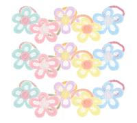 Gatuida 30piezas Coletero Pelo Gomas Elásticas para Niñas Flores sin Costuras Banda Pelo Elástica para Uso Diario