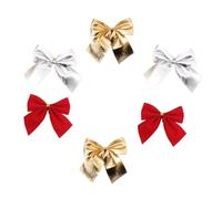 Gatuida 36 Adornos Navideños Moños de Tejido para Colgar Árbol de Navidad, No se Desvanecen y Crean un Ambiente Festivo Adecuado para Navidad