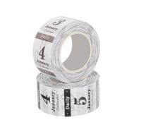 Gatuida 365 Pegatinas de Fecha Diarias Papel Washi Acabado Mate 2 Rollos para Planificador Anual Etiquetas Adhesivas para Agenda Calendario de Bloque Accesorios para Organización