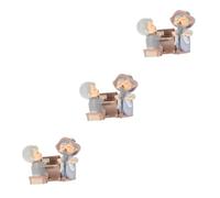 Gatuida 3juegos Estatua De Pareja Anciana Adorno Decorativo para Bodas Aniversarios y Celebraciones para Abuelos y Decoración del Hogar