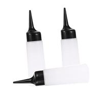 Gatuida 3piezas Botellas De Tinte Para Cabello Reutilizables De Botellas De Shampoo Para Aplicación Salón Pequeño Diseño Transparente y Práctico