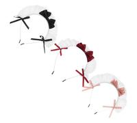 Gatuida 3piezas Diadema de Sirvienta Lazo de Encaje Disfrace de Cosplay de Lolita Accesorio Cabello Ocasión para Fiestas de Anime