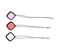 Gatuida 3piezas Filtro De Lente Subacuático para Cámara De Acción De Color Fotografía De Buceo Accesorios Impermeables para Profundidades De Material Óptico Resistente Arañazos