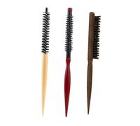 Gatuida 3Piezas Peine Rizador de Pelo Pequeño para Mujer de Cepillos para Peinados Rizados Cómodo y Duradero Con Mango Ergonómico y Cerdas de