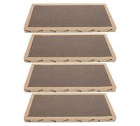 Gatuida 4 Almohadillas rascadoras de sisal para Gatos: tapete rascador con Forma de Garra para sofá y Muebles - 42 x 21 cm - Tapete de sisal Natural para Proteger sofás, sillas y alfombras de