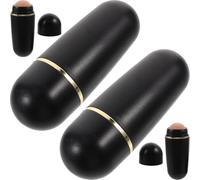 Gatuida 4 Bolas Absorbentes de Aceite Facial Efectivas para Controlar el Exceso de Grasa para Limpieza y Cuidado Piel de Piedra Volcánica Beige Mini Bolas de Repuesto