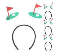 Gatuida 4 diademas deportivas para eventos de golf: broches para el pelo con forma de pelota de golf, diademas para cosplay, tocados para animar festivales para aficionados al deporte.