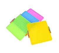Gatuida 4 Juegos Matemáticas enseñando uñas Toy de Goma de Doble Cara Montessori Brain Teaser geoboard de Forma Tallo Juguetes de matemáticas Montessori geoplano de plastico el plastico