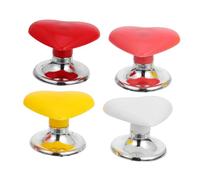 Gatuida 4 piezas Botón Pulsador Inodoro Corazón Fácil Instalación Decoración Baño Colores Blanco Rojo Rosa Amarillo Repuesto Tanque Aseo