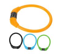 Gatuida 4 piezas Candado Bicicleta Combinación Candado Cadena Seguridad Acero Resistente Portátil para Bicicleta Moto Coche Eléctrico Fácil y Protección Antirrobo