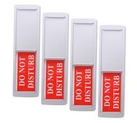 Gatuida 4 piezas Cartel Magnético de Privacidad para Puerta de Diseño Duradero de Aluminio y Caucho Señal Visible No Molestar para Oficinas y
