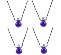 Gatuida 4 Piezas Collar De Botella De Aceite Esencial Accesorios Para Coche Collar De Perfume De Piedras Preciosas Accesorios De Coche Collar De De Vidrio Decoración Natural