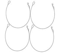 Gatuida 4 Piezas Correa Irrompible para Perros De Alambre De Acero Resistente Mordeduras Correa Metálica para Pasear Cachorros para Actividades Al Aire y Entrenamiento para Perros Grandes