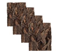 Gatuida 4 Piezas De De para Reptiles, Pared De, Accesorios para, Cueva para Reptiles, Plataforma De Descanso para Serpientes, Arañas Y Geckos.