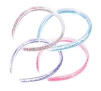 Gatuida 4 piezas Diademas Niña Brillantes con Lentejuelas Estrella Cintillos PVC Transparente para Fiesta y Carnaval Accesorios de Pelo Ligeros y Decorativos para Niñas Pequeñas
