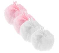 Gatuida 4 piezas Esponjas Maquillaje Forma de Bola y Portátil para Polvo Seco y Rubor Almohadillas Faciales Compactas para Mujeres