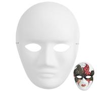 Gatuida 4 Piezas máscara para colorear máscaras de papel máscara cosplay máscara de la mascarada blanca máscaras de disfraces sin pintar máscara blanca lisa mascarada blanco