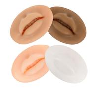 Gatuida 4 Piezas Modelos Silicona Práctica de Simulación de Boca Piercing y Técnicas de Maquillaje