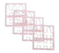 Gatuida 4 piezas Molde Plástico Fondant Valla para Decoración Tartas Bordes Repostería DIY para Bodas Cumpleaños Fiestas