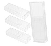 Gatuida 4 piezas Organizador de Cajas de Almacenamiento para Bastoncillos de Algodón de Transparente y Compacto para y Uso Diario Soporte para Algodones y Palillos