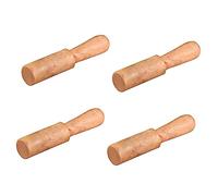 Gatuida 4 piezas Palos de Madera para Cuencos Nepalíes para y Sonido Palos Duraderos de Madera Natural Pulida cada Profesional Yoga y Mindfulness