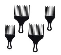 Gatuida 4 piezas Peine para Cabello Rizado con Púas Anchas Diseño Ergonómico Curvado Cepillo Desenredante para Moños y Trenzas Adecuado para Hombres y Mujeres Diario Portátil