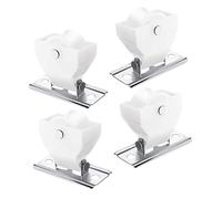 Gatuida 4 Piezas Poleas de Cuerda para Cortinas Romanas y Plisadas Juego Mecanismo de Bloqueo Accesorios para de Ventana Instalación y Movimiento