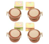 Gatuida 4 Piezas Ruedas para Cuna de 4 Piezas Silenciosas de Pu con Freno y Abrazadera en U, Ruedas Giratorias Pequeñas Aplicables para Movilidad Segura en Habitaciones Infantiles