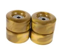 Gatuida 4 Piezas Ruedas para Patines Quad Alta Durabilidad No Luminiscentes Doble Color para Patinaje Interior y Exterior Accesorios Skateboard Mujer