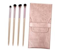 Gatuida 4 Pinceles para Sombras de Ojos, Pincel Angular de Fibra Sintética, Herramienta Cosmética para Maquillaje Profesional y Principiantes
