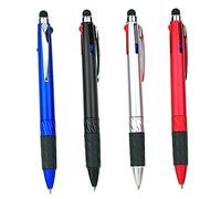 Gatuida 4 Unidades 1 Juego de lápiz Capacitivo multifunción, bolígrafo Multicolor de 3 Colores, bolígrafos Multicolores, bolígrafos Multicolor en un lápiz Capacitivo, bolígrafo 2 en 1 para