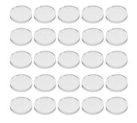 Gatuida 40 Almohadillas Antideslizantes de Caucho Transparente para Mesa de Vidrio, Parachoques Pequeños 25 Mm X 3 Mm, Protectores para Muebles y Mesa de Patio, No Adhesivas, Reducción