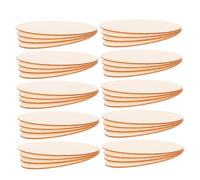 Gatuida 40 Piezas Oval Wooden Cutouts Natural Wood Slices For DIY Painting And Educational Crafts Easy-to-hold Unfinished Wood Pieces Compatible With Various Paints For Art Projects And