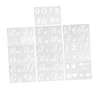 Gatuida 40 piezas Plantillas de Pintura para Letras y Números Plantilla Hueca Reutilizable para Manualidades con Plástico Seguro