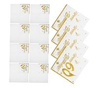 Gatuida 40 Piezas Servilletas Doradas de Cumpleaños de Desechables para Celebraciones Elegantes y Convenientes para Fiestas y