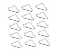 Gatuida 40piezas Anillos Triangulares para Trampolín Kit De Conectores Resistentes para Cama Elástica Exterior Hebillas Duraderas para Correas y Reparación