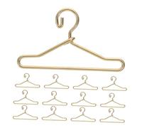 Gatuida 45 Piezas Mini Perchas para Muñecas De Metal Perchas Pequeñas Realistas para Casa De Muñecas Accesorios para Armario De