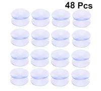 Gatuida 48 Piezas Almohadillas de Goma Antideslizantes con Ventosas Transparentes Doble Cara para Vidrio Protección y Sujeción sin Ganchos Aptas para Organización y Decoración Hogar
