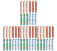 Gatuida 48 Piezas Regla Magnética Navideña de Dibujos Animados para | Flexible y Portátil, Colorido Diseño de Reno, Uso en Oficina y Cuadernos, Fácil de Guardar