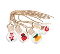 Gatuida 4piezas Botella De Aromaterapia Para Coche Difusores De Aceites Esenciales Vacíos Colgantes Para Decoración De Salpicadero Ambientador Recargable