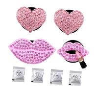 Gatuida 4piezas Clip Difusor De Para Ventilación De Coche Diseño Creativo Corazones Labios Boca De Labios Decoración Linda Para Automóvil y Espacios Interiores