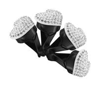 Gatuida 4piezas Clips De Ventilación De Corazón Para Automóvil Aromatizantes Decorativos Difusor De Fragancias Para Aire Accesorios De Interior Elegantes y Lujosos