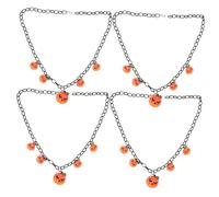 Gatuida 4piezas Collar de Halloween de Calabaza Aterradora Colgante de Calabaza Joyas Llamativas para Cosplay Espectáculos y Convenciones de Terror