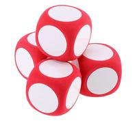 Gatuida 4piezas Dados De Espuma Borrables DIY para Aula Dados Decorativos Escritos Juguetes Educativos